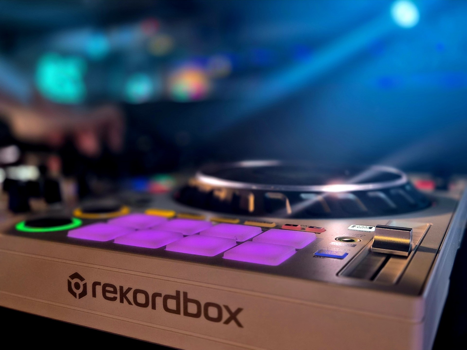 Professional DJ controller used by DJ Aiden Jules to create personalized music experiences